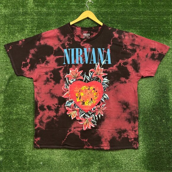 Nirvana Heart Shaped Box tie dye T-shirt size 3XL - Picture 1 of 4